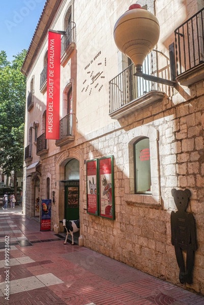 Fototapeta Figueres, Spain - 3 Aug, 2024: Exterior of the Museu del Joguet Toy Museum, in Figueres Calatonia
