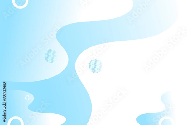 Fototapeta abstract white background colorful gradient blue design, blue modern wallpaper background, banner background