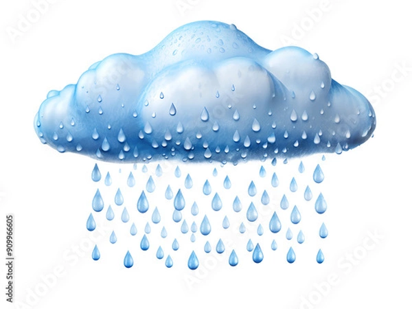 Obraz rain cloud and drops, cloud with rain
