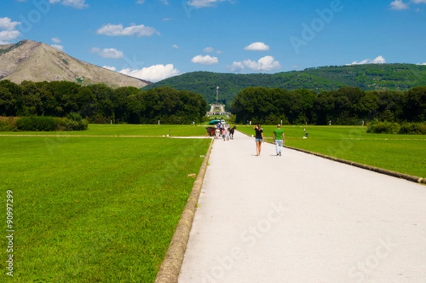 Obraz reggia di caserta, giardini inglesi