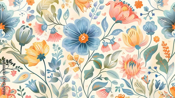 Fototapeta flower pattern