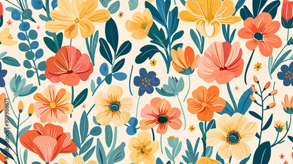 Fototapeta flower pattern