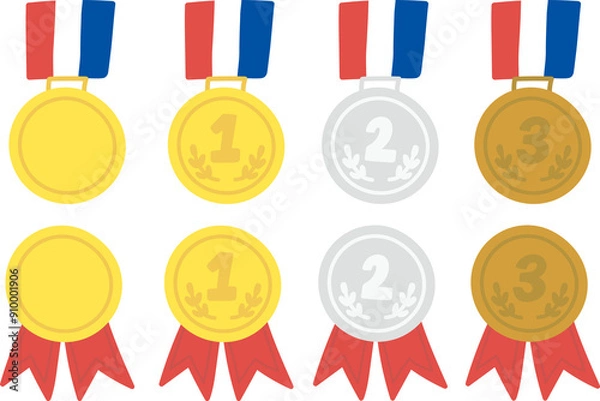 Fototapeta 메달 손그림 일러스트