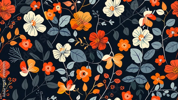 Fototapeta flower pattern