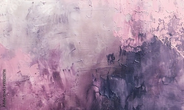 Fototapeta Pink and purple paint strokes create a beautiful textured effect, perfect for background.