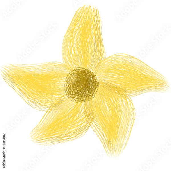Obraz yellow flower isolated on white