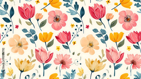 Fototapeta flower pattern