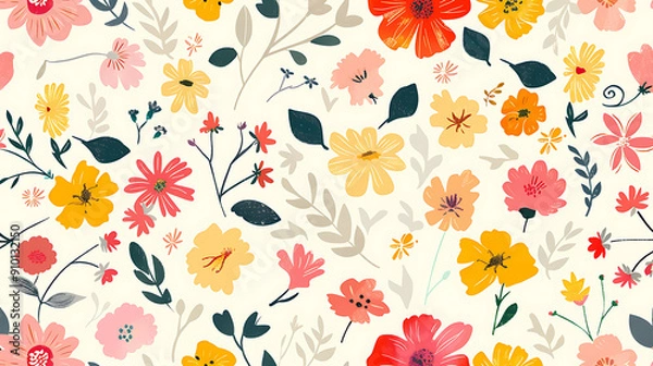 Fototapeta flower pattern