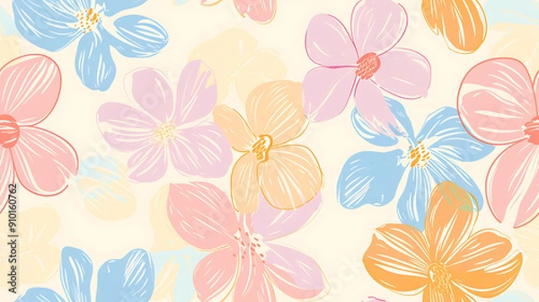 Fototapeta flower pattern