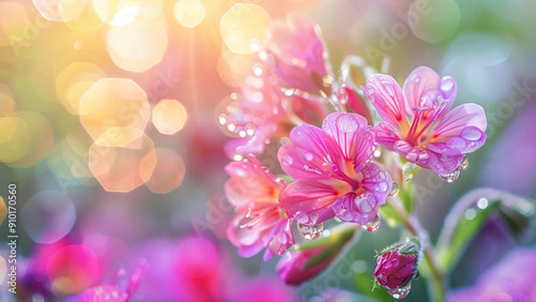 Obraz spring meadow with flowers, spring flowers background