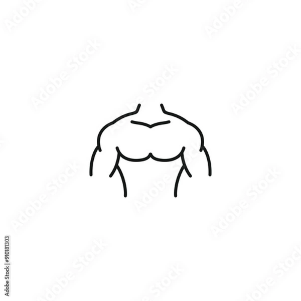 Obraz Chest icon vector. EPS 10 editable vector