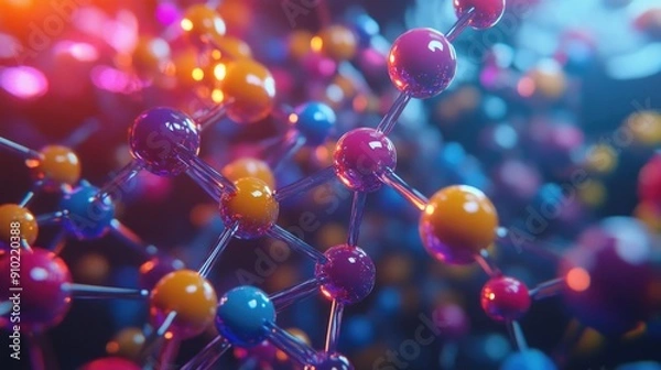 Fototapeta A close-up of colorful balls