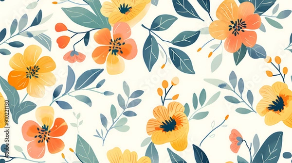 Fototapeta flower pattern