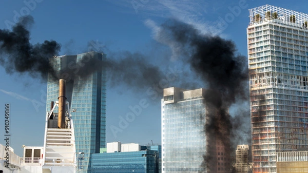 Fototapeta Fumée ferry