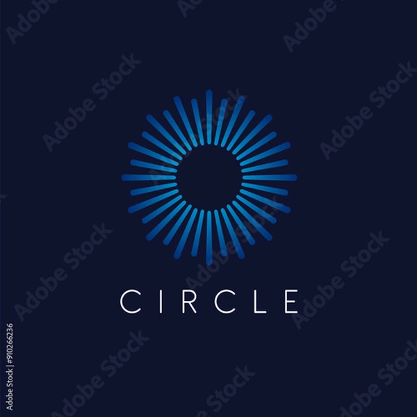 Obraz Vector logo design template. Circle abstract icon.