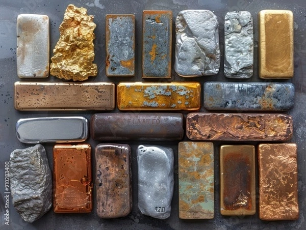 Fototapeta Collection of Different Metal Bars