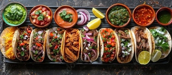 Obraz Delicious Variety of Tacos