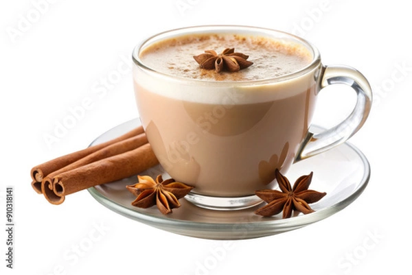 Fototapeta A cap of Chai latte