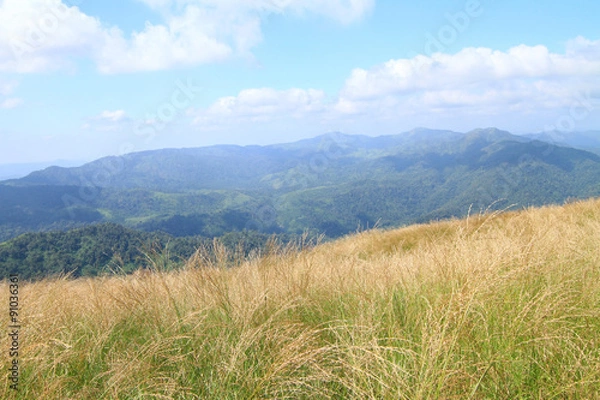 Fototapeta view from high mountain