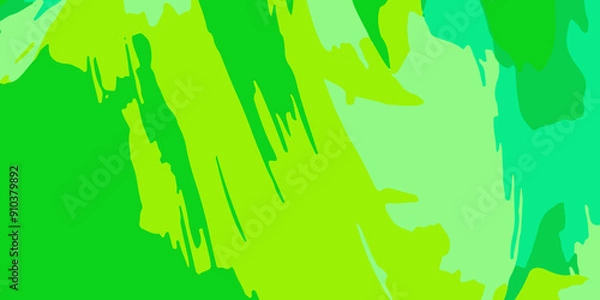 Fototapeta Green Abstract Background Minimal Clean Lines movement Seasonal Christmas Business Futuristic Green Energy Technology. Green Color Abstract background design. Vivid Green color background. Ai Generate