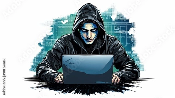 Obraz Computer hacker