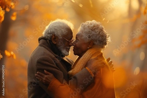 Fototapeta Seniors Enjoying Conversations and Health Consultations with Caregivers at Nursing Home Living Area