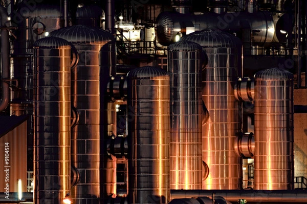 Obraz High Dynamic Range (HDR) impression of an oil refinery