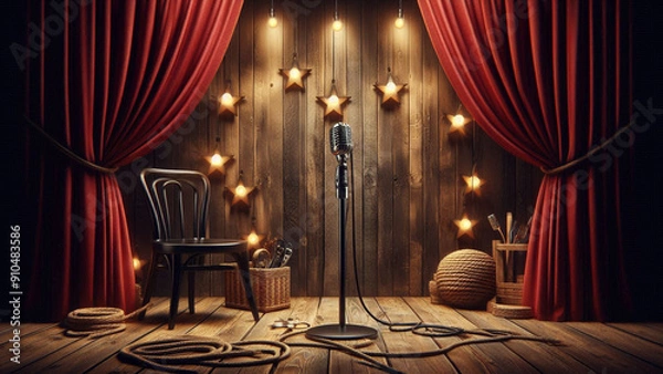 Obraz Warm Comedy Club Stage