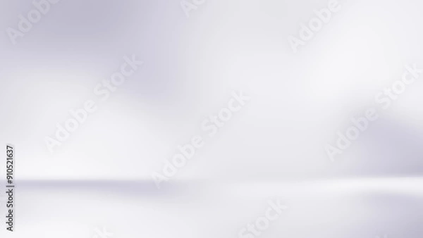 Fototapeta 3d white studio background. Clean white space with soft gradient lights. Abstract cyclorama wall with light reflections. Simple bright backdrop for business and product presentation.