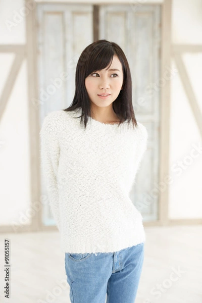 Fototapeta 爽やかな若い女性