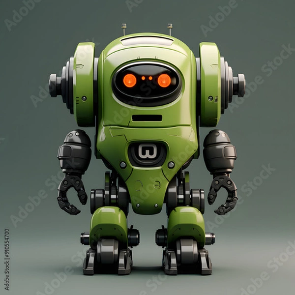 Obraz Green Retro Robot 