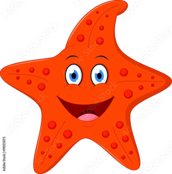 Obraz Happy Starfish cartoon 