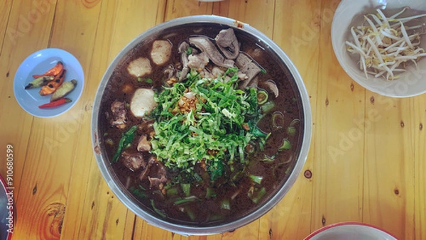 Obraz spinach soup in a bowl