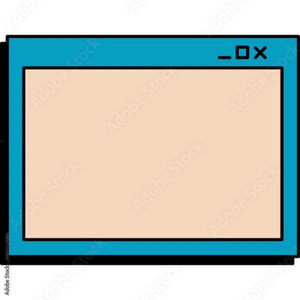 Fototapeta Retro UI Frame