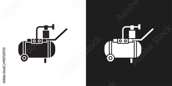 Obraz Compressor icon line art vector