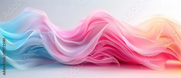 Obraz Serene Pastel Gradient Background in for Design Projects