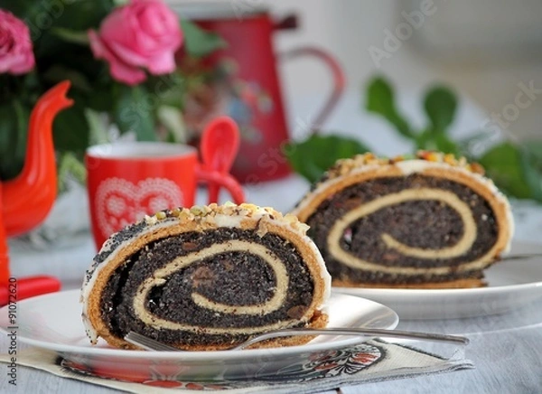 Obraz makowiec - strucla makowa