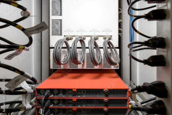 Obraz back side of network core switch