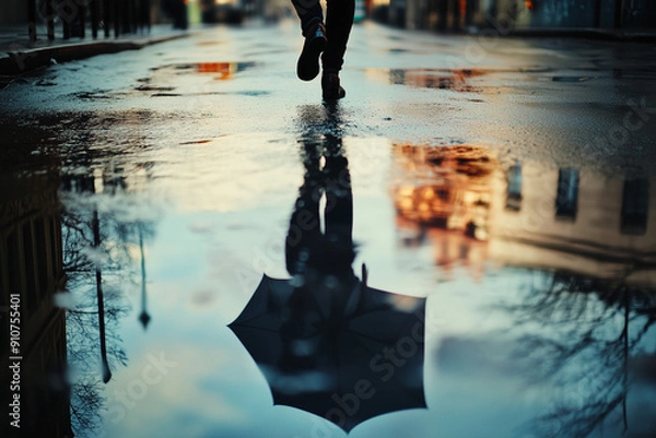 Obraz Reflection in a Puddle