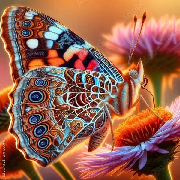 Obraz butterfly on a flower