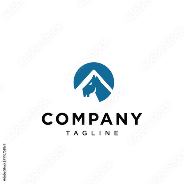 Obraz Mountain Camel logo icon vector