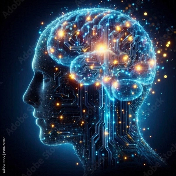 Obraz brain in the night