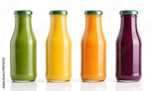 Fototapeta juice bottles mockup