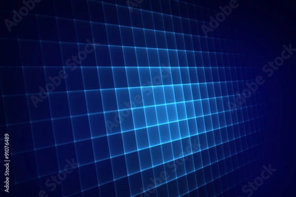 Obraz Lattice - Blue Abstract Modern Background