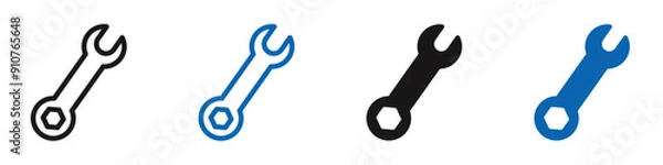 Obraz wrench icon Flat illustration vector