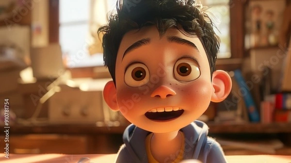 Fototapeta Reflect on the emotional connections formed with cartoon characters that resonate deeply.