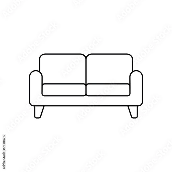 Fototapeta Couch vector icon