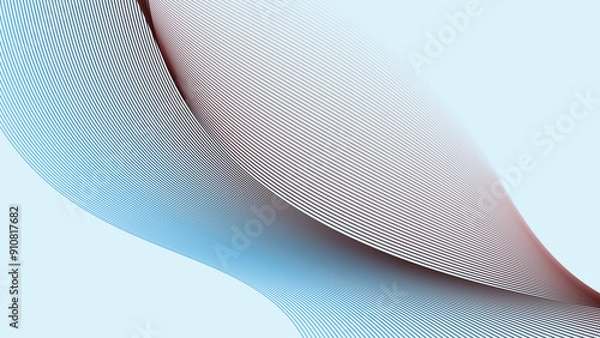 Fototapeta Sky Blue abstract background with curve line for backdrop or presentation