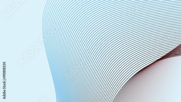 Fototapeta Sky Blue abstract background with curve line for backdrop or presentation