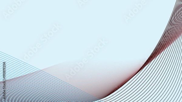 Fototapeta Sky Blue abstract background with curve line for backdrop or presentation